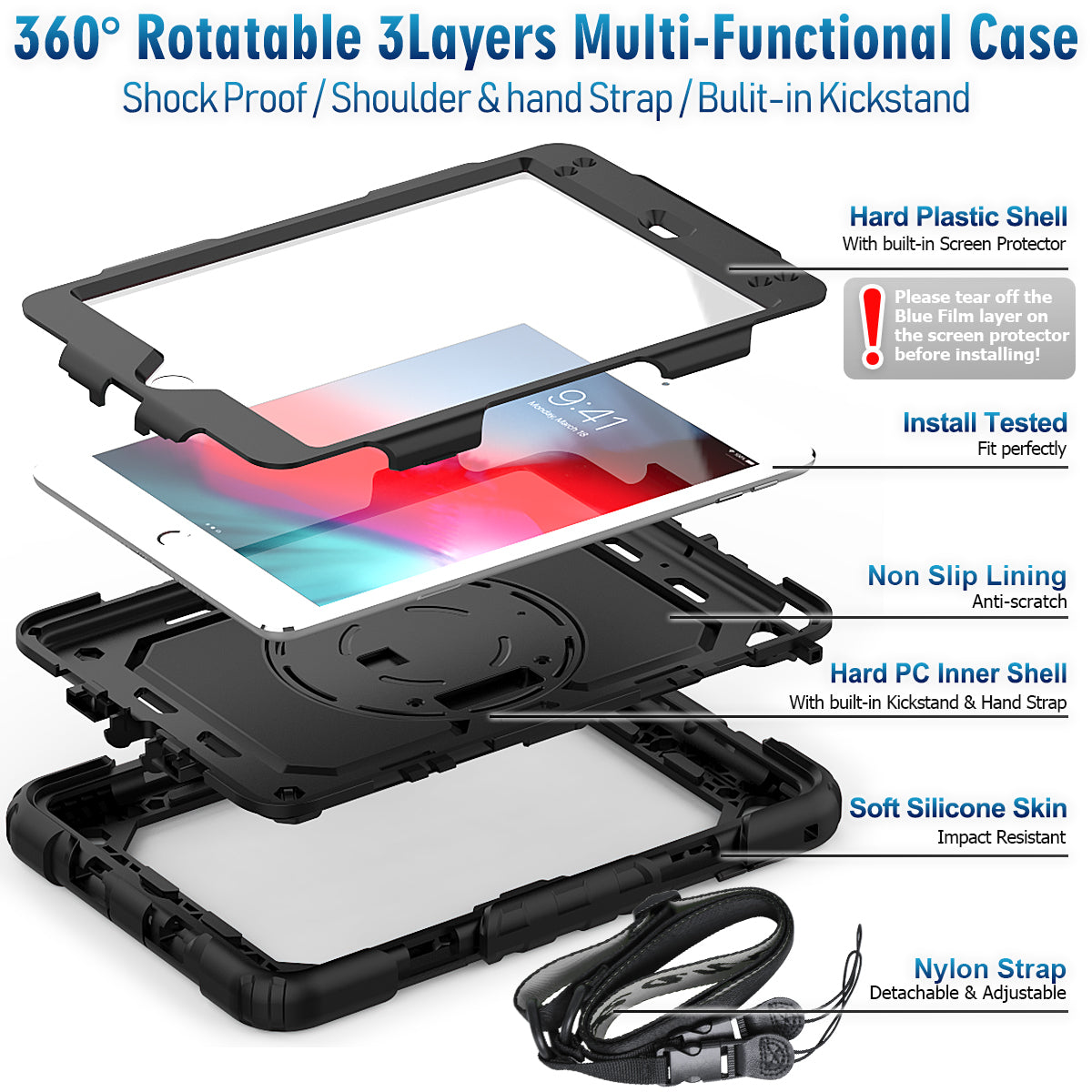 iPad Mini 5th/4th Generation 7.9 Inch Case-Tough series-Timecity